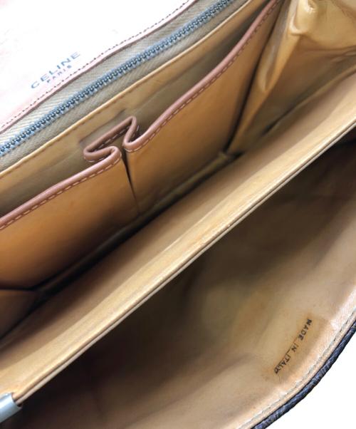 CELINE（セリーヌ）CELINE (セリーヌ) マカダム オールド ショルダーバッグ ブラウンの古着・服飾アイテム