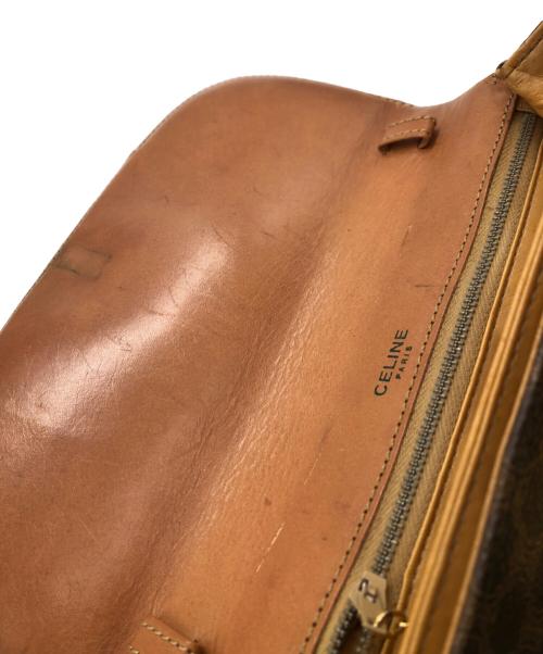 CELINE（セリーヌ）CELINE (セリーヌ) マカダム オールド ショルダーバッグ ブラウンの古着・服飾アイテム