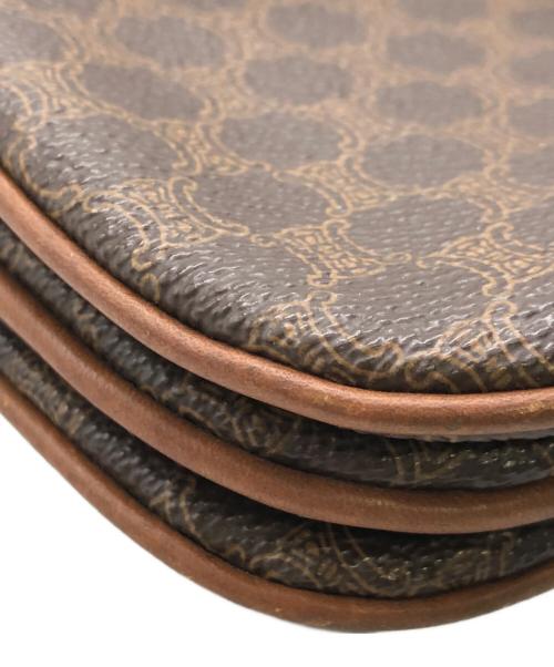 CELINE（セリーヌ）CELINE (セリーヌ) マカダム オールド ショルダーバッグ ブラウンの古着・服飾アイテム