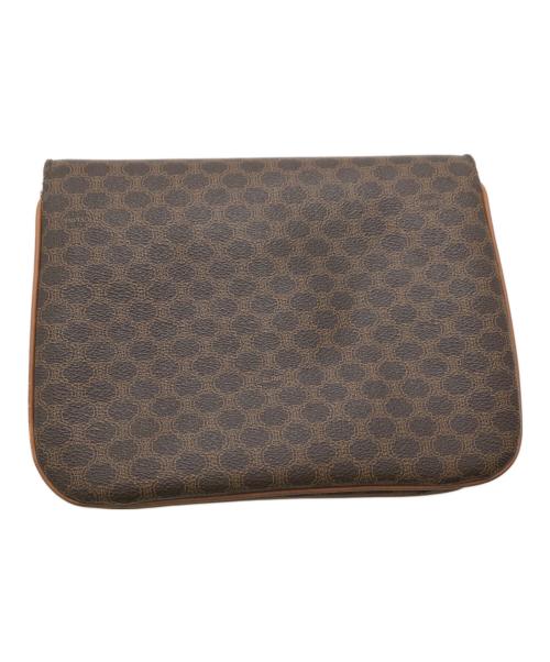 CELINE（セリーヌ）CELINE (セリーヌ) マカダム オールド ショルダーバッグ ブラウンの古着・服飾アイテム