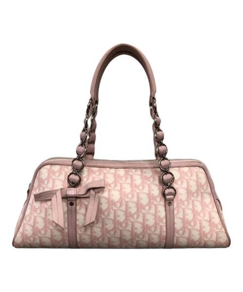 Christian Dior（クリスチャン ディオール）Christian Dior (クリスチャン ディオール) ロマンティック ミニボストンバッグ ピンクの古着・服飾アイテム