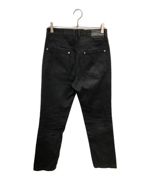JOHN LAWRENCE SULLIVAN（ジョン ローレンス サリバン）JOHN LAWRENCE SULLIVAN (ジョン ローレンス サリバン) RIGID DENIM ZIPPED PANTS／リジッドデニムジップドパンツ ブラック サイズ:44の古着・服飾アイテム
