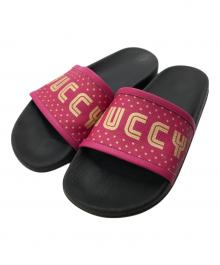 GUCCI×SEGA（グッチ×セガ）の古着「スライドサンダル」｜ショッキングピンク