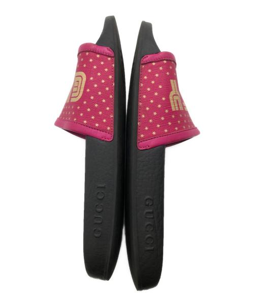 GUCCI（グッチ）GUCCI (グッチ) SEGA (セガ) スライドサンダル ショッキングピンク サイズ:36の古着・服飾アイテム
