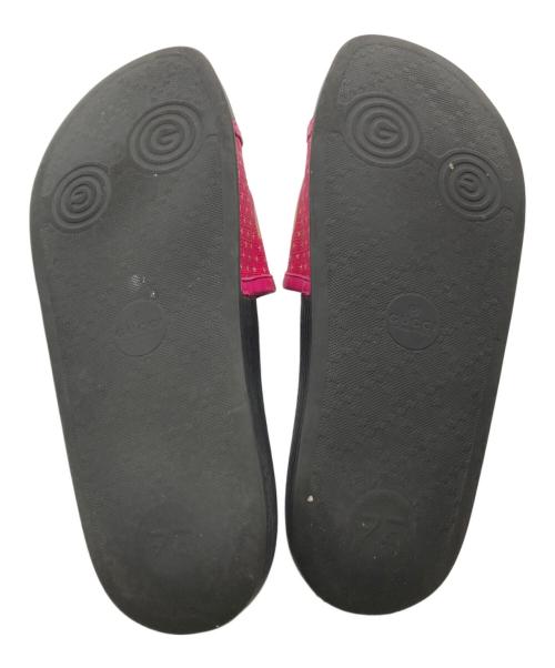 GUCCI（グッチ）GUCCI (グッチ) SEGA (セガ) スライドサンダル ショッキングピンク サイズ:36の古着・服飾アイテム