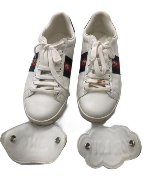 GUCCI（グッチ）GUCCI (グッチ) スニーカー ホワイト サイズ:36の古着・服飾アイテム