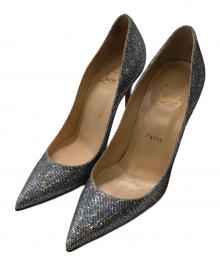 Christian Louboutin（クリスチャン・ルブタン）の古着「ピガールフォリーズ 100／PIGALLE FOLLIES 100」｜シルバー