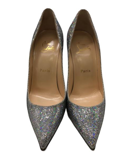 Christian Louboutin（クリスチャン・ルブタン）Christian Louboutin (クリスチャン・ルブタン) ピガールフォリーズ 100／PIGALLE FOLLIES 100 シルバー サイズ:37の古着・服飾アイテム