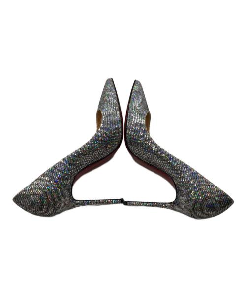 Christian Louboutin（クリスチャン・ルブタン）Christian Louboutin (クリスチャン・ルブタン) ピガールフォリーズ 100／PIGALLE FOLLIES 100 シルバー サイズ:37の古着・服飾アイテム