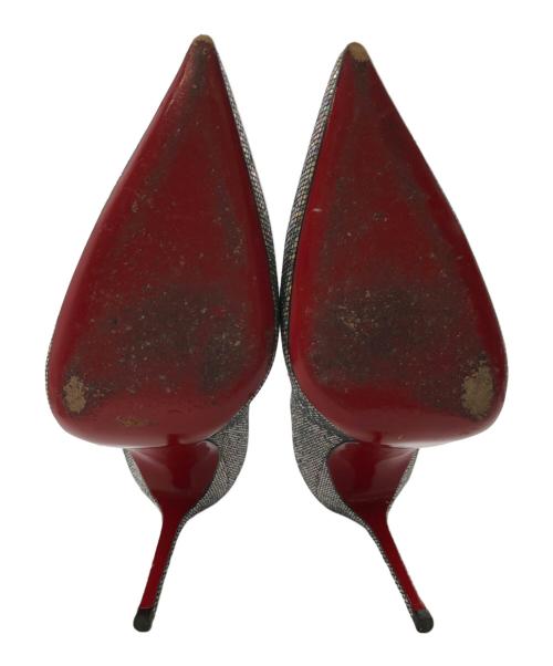 Christian Louboutin（クリスチャン・ルブタン）Christian Louboutin (クリスチャン・ルブタン) ピガールフォリーズ 100／PIGALLE FOLLIES 100 シルバー サイズ:37の古着・服飾アイテム