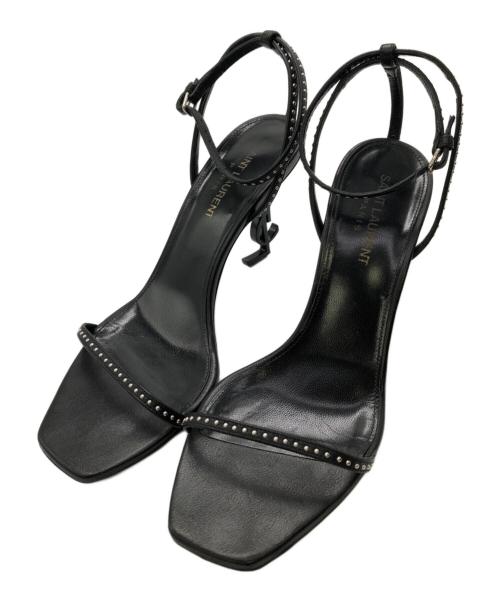 Yves Saint Laurent（イヴサンローラン）Yves Saint Laurent (イヴサンローラン) オピウムヒールサンダル ブラック サイズ:37 1/2の古着・服飾アイテム