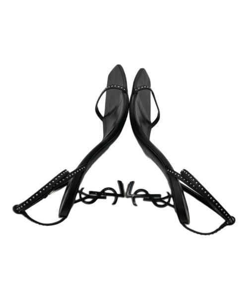 Yves Saint Laurent（イヴサンローラン）Yves Saint Laurent (イヴサンローラン) オピウムヒールサンダル ブラック サイズ:37 1/2の古着・服飾アイテム