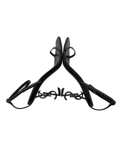 Yves Saint Laurent（イヴサンローラン）Yves Saint Laurent (イヴサンローラン) オピウムヒールサンダル ブラック サイズ:37 1/2の古着・服飾アイテム