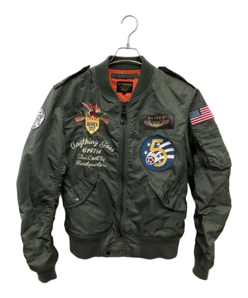 AVIREX（アヴィレックス）AVIREX (アヴィレックス) CUSTOM L-1 JACKET／カスタムL-1ジャケット オリーブ サイズ:Lの古着・服飾アイテム