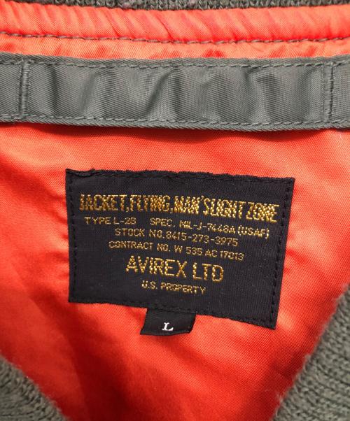 AVIREX（アヴィレックス）AVIREX (アヴィレックス) CUSTOM L-1 JACKET／カスタムL-1ジャケット オリーブ サイズ:Lの古着・服飾アイテム
