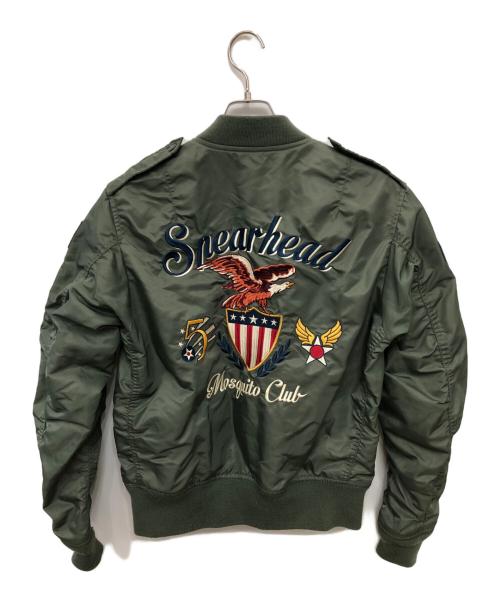 AVIREX（アヴィレックス）AVIREX (アヴィレックス) CUSTOM L-1 JACKET／カスタムL-1ジャケット オリーブ サイズ:Lの古着・服飾アイテム