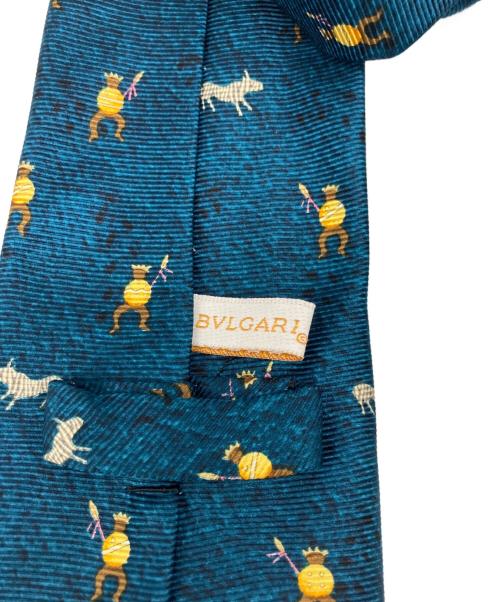 BVLGARI（ブルガリ）BVLGARI (ブルガリ) シルクネクタイ ネイビー サイズ:-の古着・服飾アイテム