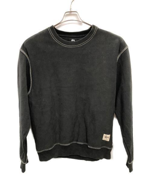 stussy（ステューシー）stussy (ステューシー) Contrast Stitch Label ブラック サイズ:Lの古着・服飾アイテム