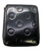 COMME des GARCONSコムデギャルソン）の古着「DOT EMBOSSED WALLET／ドットエンボスド ウォレット」｜ブラック