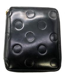 COMME des GARCONS（コムデギャルソン）の古着「DOT EMBOSSED WALLET／ドットエンボスド ウォレット」｜ブラック