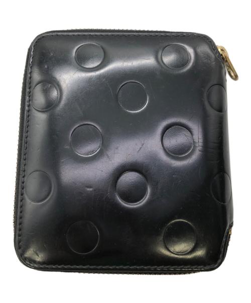 COMME des GARCONS（コムデギャルソン）COMME des GARCONS (コムデギャルソン) DOT EMBOSSED WALLET／ドットエンボスド ウォレット ブラックの古着・服飾アイテム