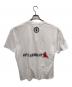 A BATHING APE (ア ベイシング エイプ) S/S T-SHIRT／半袖Tシャツ ホワイト×レッド サイズ:2ＸＬ：7000円
