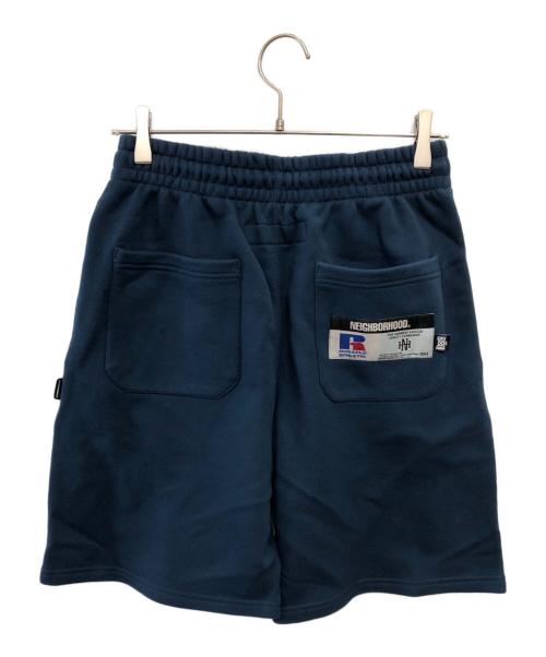 RUSSELL ATHLETIC（ラッセルアスレチック）RUSSELL ATHLETIC (ラッセルアスレチック) NEIGHBORHOOD (ネイバーフッド) BOUNTY HUNTER (バウンティハンター) SWEAT HALF PANTS／スウェットハーフパンツ ネイビー サイズ:Sの古着・服飾アイテム