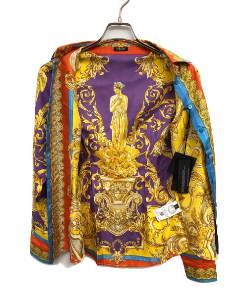 VERSACE（ヴェルサーチェ）VERSACE (ヴェルサーチェ) メデューサボタン　長袖シャツ マルチカラー サイズ:38の古着・服飾アイテム