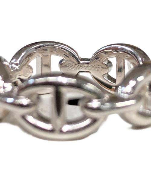 HERMES（エルメス）HERMES (エルメス) CHAINE D’ANCRE ENCHAINEE／シエーヌ・ダンクル アンシェネ シルバー サイズ:53(13号)の古着・服飾アイテム