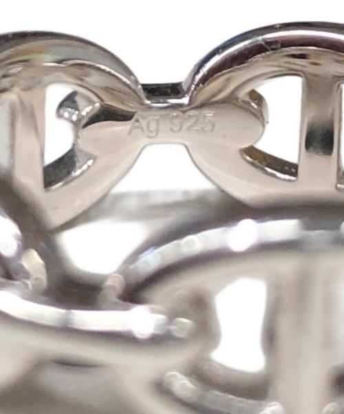 HERMES（エルメス）HERMES (エルメス) CHAINE D’ANCRE ENCHAINEE／シエーヌ・ダンクル アンシェネ シルバー サイズ:53(13号)の古着・服飾アイテム