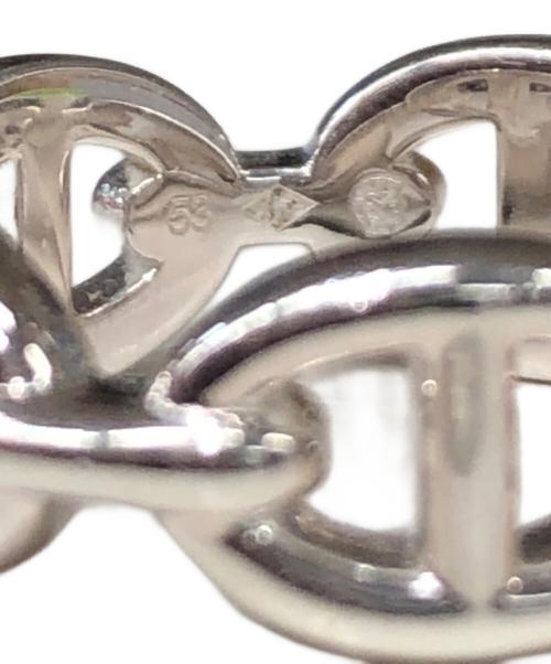 HERMES（エルメス）HERMES (エルメス) CHAINE D’ANCRE ENCHAINEE／シエーヌ・ダンクル アンシェネ シルバー サイズ:53(13号)の古着・服飾アイテム