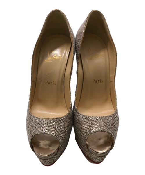Christian Louboutin（クリスチャン・ルブタン）Christian Louboutin (クリスチャン・ルブタン) ハイヒール シルバー サイズ:38の古着・服飾アイテム