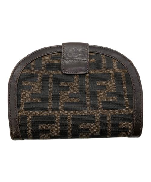 FENDI（フェンディ）FENDI (フェンディ) ズッカ二つ折り財布／ZUCCA WALLET ブラウンの古着・服飾アイテム