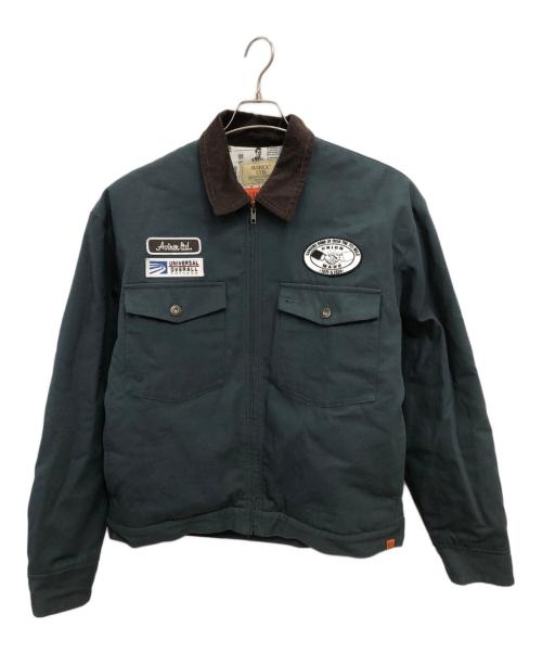 AVIREX（アヴィレックス）AVIREX (アヴィレックス) UNIVERSAL OVERALL (ユニバーサルオーバーオール) ワークジャケット／WORK JACKET グリーン サイズ:XLの古着・服飾アイテム