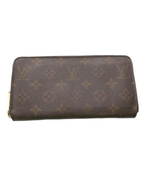 LOUIS VUITTON（ルイ ヴィトン）LOUIS VUITTON (ルイ ヴィトン) モノグラム ジッピーウォレット／MONOGRAM ZIPPE WALLET ブラウン×ピンクの古着・服飾アイテム
