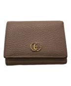 GUCCIグッチ）の古着「GG MARMONT WALLET／GGマーモント ウォレット」｜ピンクベージュ