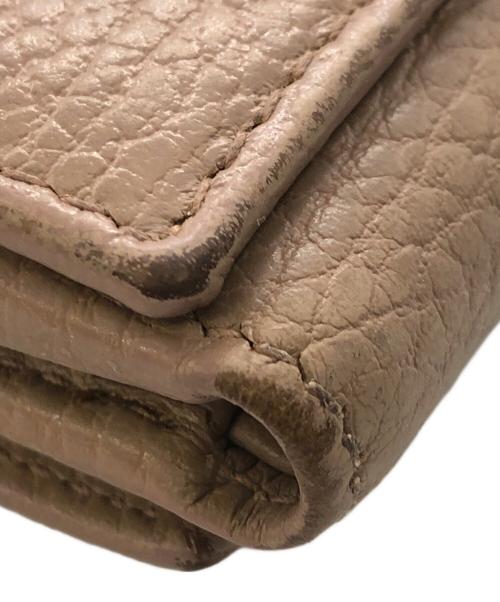 GUCCI（グッチ）GUCCI (グッチ) GG MARMONT WALLET／GGマーモント ウォレット ピンクベージュの古着・服飾アイテム