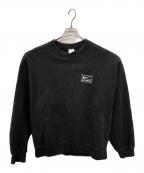 NIKE×stussyナイキ×ステューシー）の古着「Washed NRG Fleece Crewnec／ウォッシュドNRG フリースクルーネック」｜ブラック