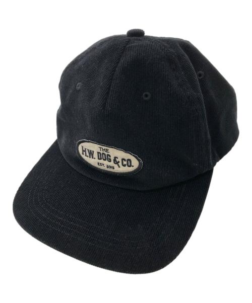 THE H.W.DOG&CO.（エイチダブリュードッグアンドコー）THE H.W.DOG&CO. (エイチダブリュードッグアンドコー) CORDUROY WORKERS CAP／コーデュロイワーカーズキャップ ブラック サイズ:ONE（56-61cm）の古着・服飾アイテム