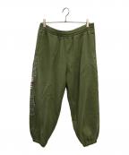 NIKE×SUPREMEナイキ×シュプリーム）の古着「SIDE LOGO SWEAT PANTS／サイドロゴ スウェットパンツ」｜グリーン