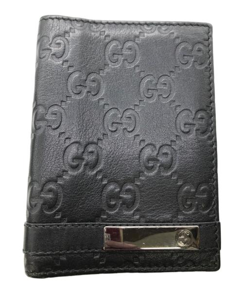 GUCCI（グッチ）GUCCI (グッチ) シグネチャー カードケース／SIGNATURE CARD CASE ブラックの古着・服飾アイテム