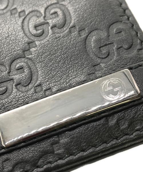 GUCCI（グッチ）GUCCI (グッチ) シグネチャー カードケース／SIGNATURE CARD CASE ブラックの古着・服飾アイテム