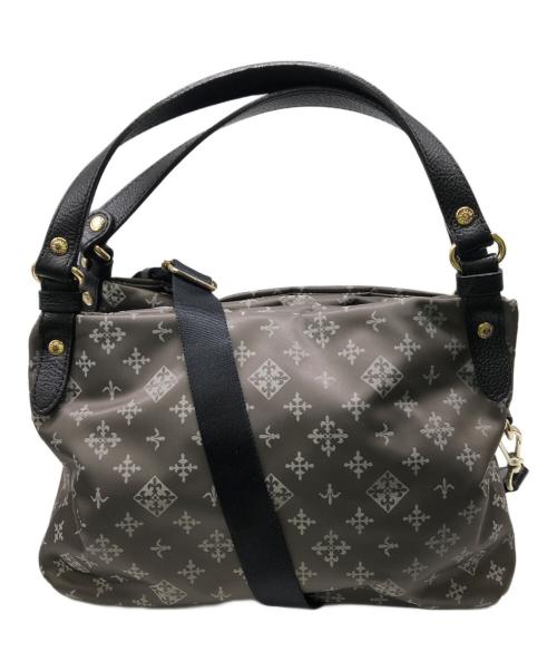 russet（ラシット）russet (ラシット) COLOR HANDLE HAND BAG／カラーハンドルハンドバッグ グレーの古着・服飾アイテム