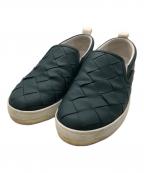 BOTTEGA VENETAボッテガベネタ）の古着「マキシ・イントレチャート スリッポン／MAXI INTRECCIATO SLIPON」｜グリーン