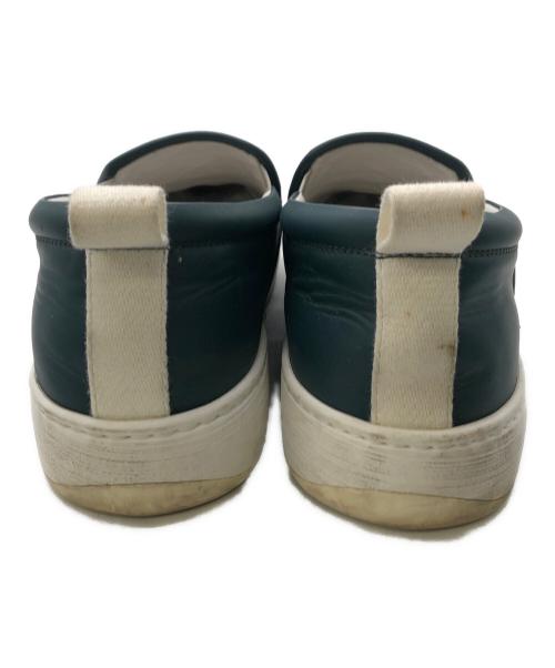 BOTTEGA VENETA（ボッテガベネタ）BOTTEGA VENETA (ボッテガベネタ) マキシ・イントレチャート スリッポン／MAXI INTRECCIATO SLIPON グリーン サイズ:44の古着・服飾アイテム