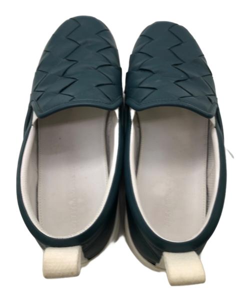 BOTTEGA VENETA（ボッテガベネタ）BOTTEGA VENETA (ボッテガベネタ) マキシ・イントレチャート スリッポン／MAXI INTRECCIATO SLIPON グリーン サイズ:44の古着・服飾アイテム