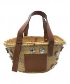 LOEWEロエベ）の古着「カゴバッグ／BUCKET BAG」｜ナチュラル×ブラウン