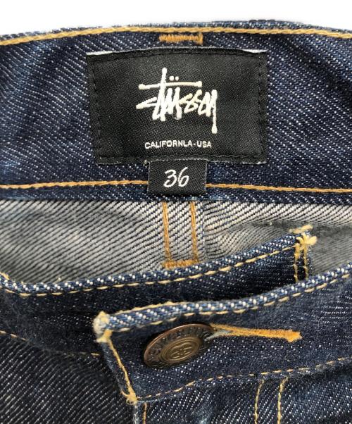 stussy（ステューシー）stussy (ステューシー) JAPAN MADE SELVEDGE DENIM PANTS／日本製セルビッジデニムパンツ インディゴ サイズ:36の古着・服飾アイテム