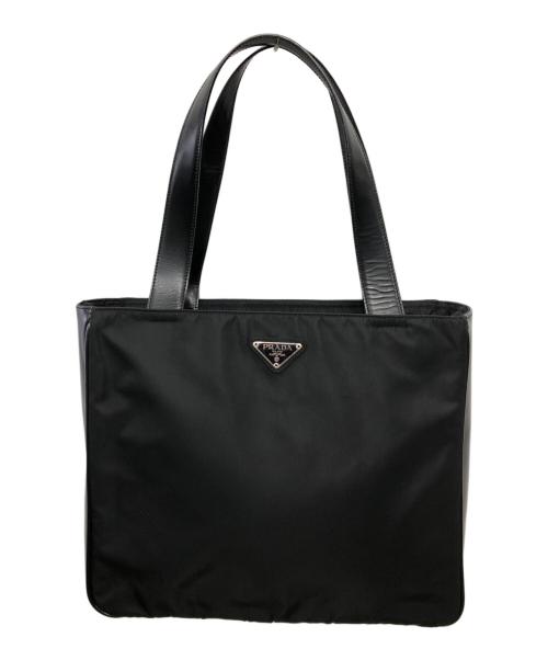 PRADA（プラダ）PRADA (プラダ) ナイロントートバッグ／NYLON TOTE BAG ブラックの古着・服飾アイテム