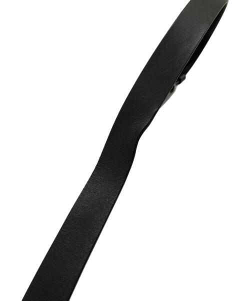 GUCCI（グッチ）GUCCI (グッチ) G-LOGO BUCKLE LETHER BELT／G ロゴバックル レザーベルト ブラックの古着・服飾アイテム